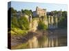 Chepstow Castle and the River Wye, Gwent, Wales, United Kingdom, Europe-Billy Stock-Stretched Canvas