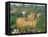 Chepstow Castle, Chepstow, Gwent, South Wales, UK, Europe-Roy Rainford-Framed Stretched Canvas