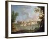 Chepstow Castle (Oil on Canvas)-John Inigo Richards-Framed Giclee Print