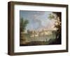 Chepstow Castle (Oil on Canvas)-John Inigo Richards-Framed Giclee Print