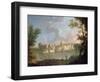 Chepstow Castle (Oil on Canvas)-John Inigo Richards-Framed Giclee Print