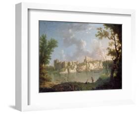 Chepstow Castle (Oil on Canvas)-John Inigo Richards-Framed Giclee Print