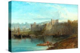 Chepstow Castle On The Wye, 1872-Edmund John Niemann-Stretched Canvas