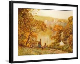 Chepstow Castle, On The Wye', c1910-Alfred Edward East-Framed Giclee Print