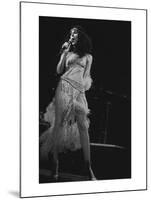 Cher in Feathers-null-Mounted Art Print