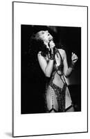 Cher Performing-null-Mounted Art Print