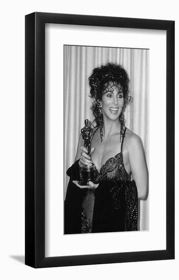 Cher Wins Award-null-Framed Art Print