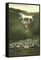 Cherhill White Horse near Calne-null-Framed Stretched Canvas