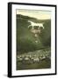 Cherhill White Horse near Calne-null-Framed Art Print