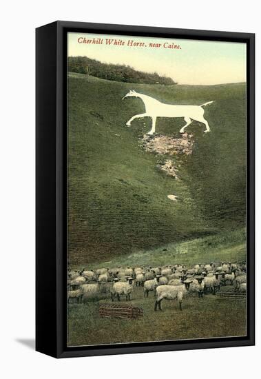 Cherhill White Horse near Calne-null-Framed Stretched Canvas