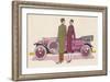 Cheri How Divinely Clever of You to Find a Renault That Goes So Tastefully with My Coat!-Jean Grangier-Framed Art Print
