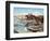 Cherkessian Horsemen Crossing the River-Franz Roubaud-Framed Premium Giclee Print