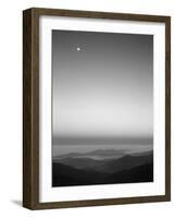 Cherohala Skyway, Full Moon over the Smoky Mountains-Rob Tilley-Framed Photographic Print