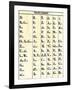 Cherokee Alphabet Developed by Sequoyah-null-Framed Giclee Print