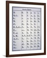 Cherokee Alphabet, Developed in 1821-null-Framed Giclee Print