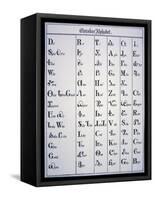 Cherokee Alphabet, Developed in 1821-null-Framed Stretched Canvas