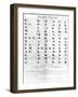 Cherokee Alphabet, from Pendelton's "Lithography," 1835-null-Framed Giclee Print