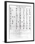 Cherokee Alphabet, from Pendelton's "Lithography," 1835-null-Framed Giclee Print