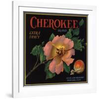 Cherokee Brand - Highland, California - Citrus Crate Label-Lantern Press-Framed Art Print