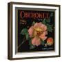 Cherokee Brand - Highland, California - Citrus Crate Label-Lantern Press-Framed Art Print