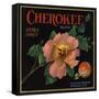 Cherokee Brand - Highland, California - Citrus Crate Label-Lantern Press-Framed Stretched Canvas