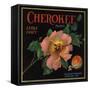 Cherokee Brand - Highland, California - Citrus Crate Label-Lantern Press-Framed Stretched Canvas