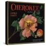 Cherokee Brand - Highland, California - Citrus Crate Label-Lantern Press-Stretched Canvas