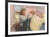 Cherokee Indian Basket Weaver, North Carolina-null-Framed Premium Giclee Print