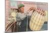 Cherokee Indian Basket Weaver, North Carolina-null-Mounted Premium Giclee Print