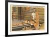 Cherokee Indian with Pottery, North Carolina-null-Framed Premium Giclee Print