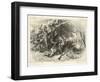 Cherokee Indians Ambush British Soldiers-null-Framed Art Print