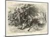 Cherokee Indians Ambush British Soldiers-null-Mounted Art Print