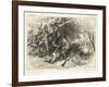 Cherokee Indians Ambush British Soldiers-null-Framed Art Print