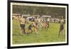 Cherokee Stickball, North Carolina-null-Framed Art Print