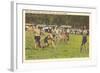 Cherokee Stickball, North Carolina-null-Framed Art Print