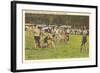 Cherokee Stickball, North Carolina-null-Framed Art Print