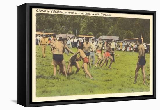 Cherokee Stickball, North Carolina-null-Framed Stretched Canvas