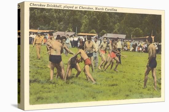 Cherokee Stickball, North Carolina-null-Stretched Canvas