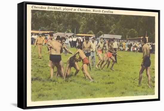 Cherokee Stickball, North Carolina-null-Framed Stretched Canvas