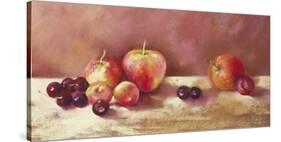 Cherries and Apples (detail)-Nel Whatmore-Stretched Canvas