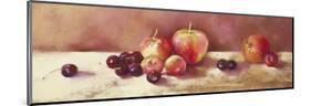 Cherries and Apples-Nel Whatmore-Mounted Art Print