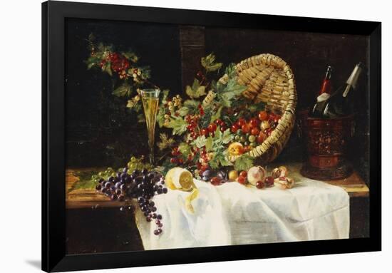 Cherries and Gooseberries in a Basket, 1859-Gertrud Trefftz-Framed Giclee Print