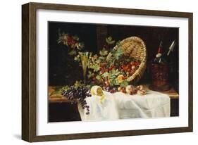 Cherries and Gooseberries in a Basket, 1859-Gertrud Trefftz-Framed Giclee Print