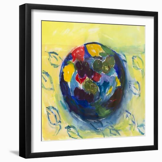 Cherries And Greengages-Julie Held-Framed Giclee Print