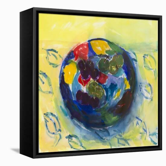 Cherries And Greengages-Julie Held-Framed Stretched Canvas