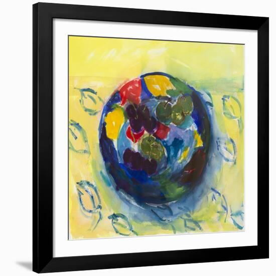 Cherries And Greengages-Julie Held-Framed Giclee Print