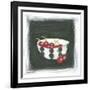 Cherries in Bowl-Chariklia Zarris-Framed Art Print