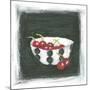 Cherries in Bowl-Chariklia Zarris-Mounted Art Print