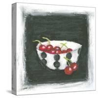 Cherries in Bowl-Chariklia Zarris-Stretched Canvas