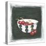 Cherries in Bowl-Chariklia Zarris-Stretched Canvas